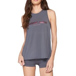 Spiritual Gangster Cosmic Aura Tie Back Tank Top - Slate Size